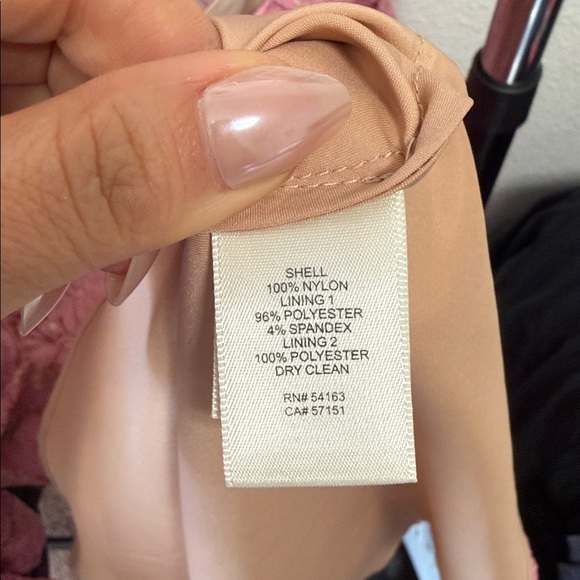 Eliza J | Bell Sleeve Lace Fit & Flare Dress in Dusty Rose size 4P - Picture 6 of 7